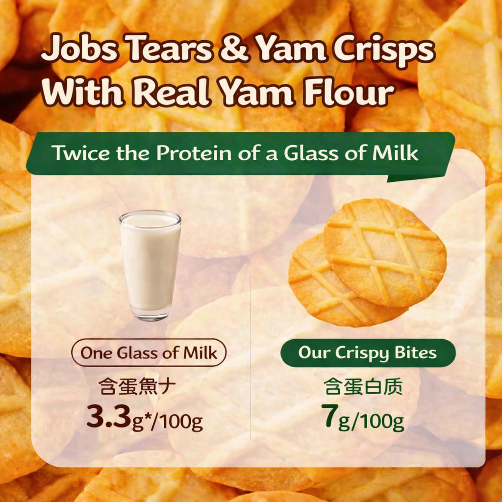 Yam and Jobs Tears(Superfood) biscuits