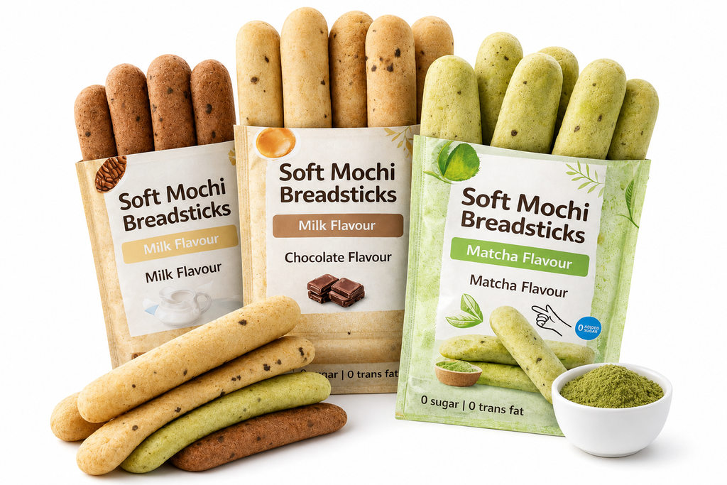 Soft Mochi Breadsticks
