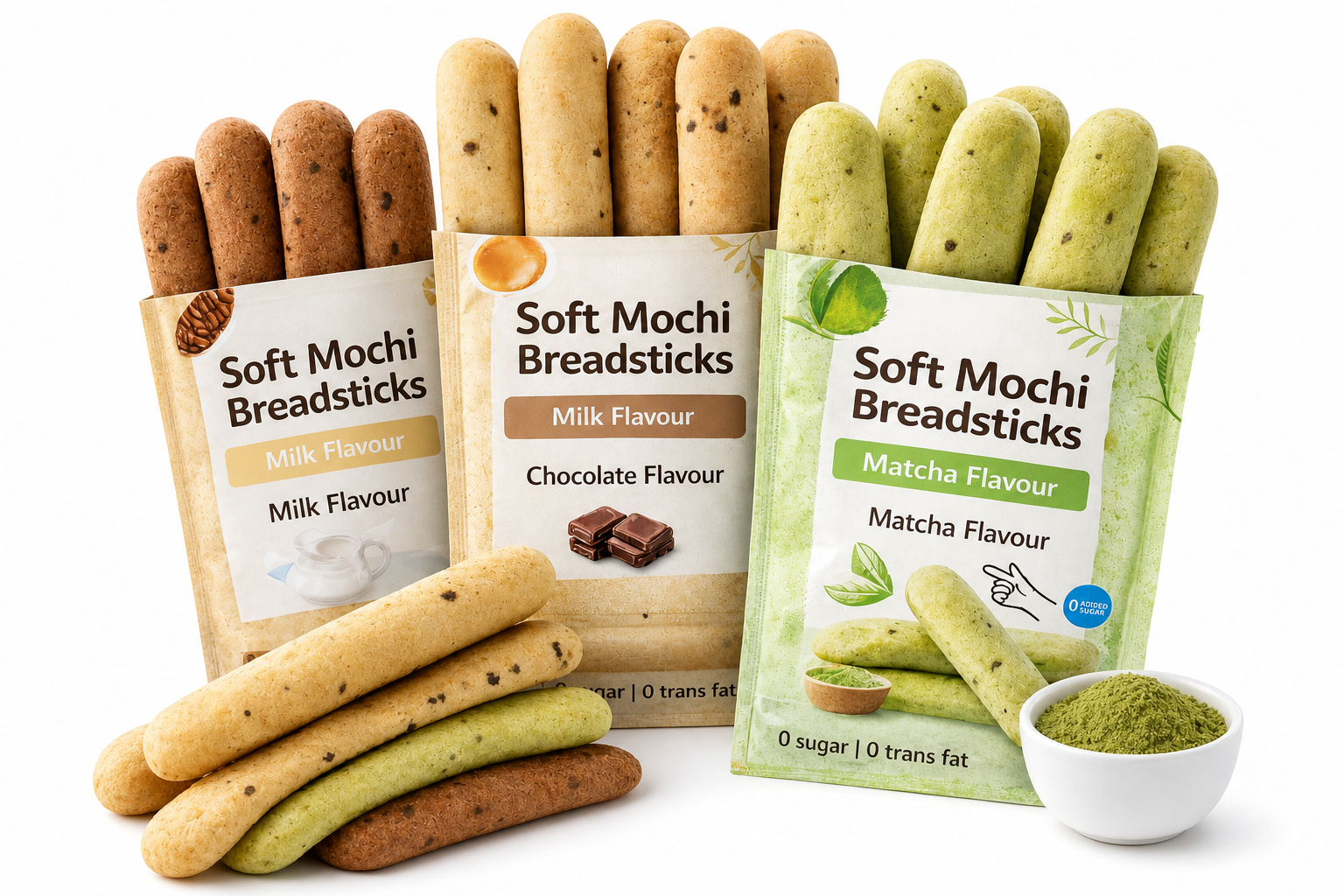 Soft Mochi Breadsticks
